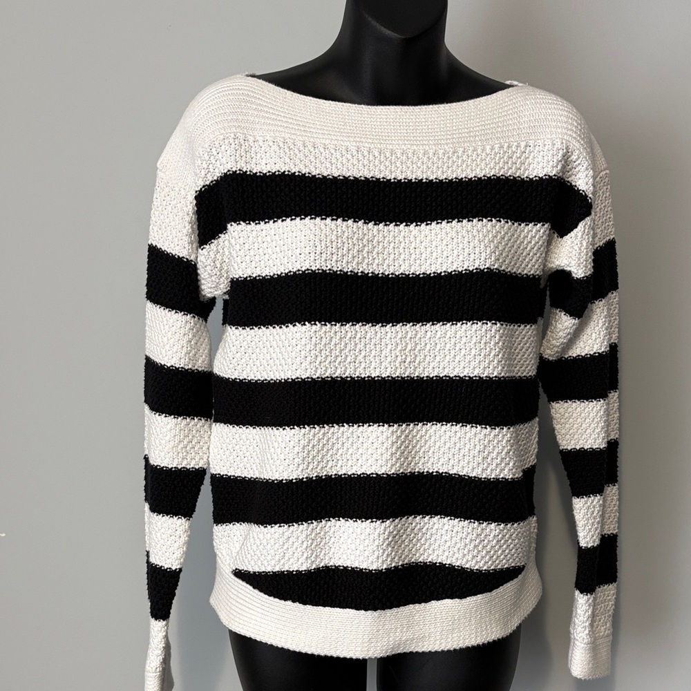 RALPH LAUREN||Classic Boatneck Cotton Sweater